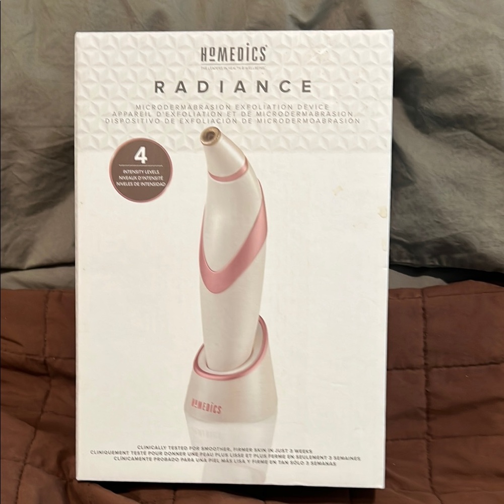 Homedics Pink and White Skincare Tool Radiance
